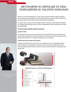 Nalbur Teknik Temmuz 2016 Betonarme Su Depoları Yalıtımı